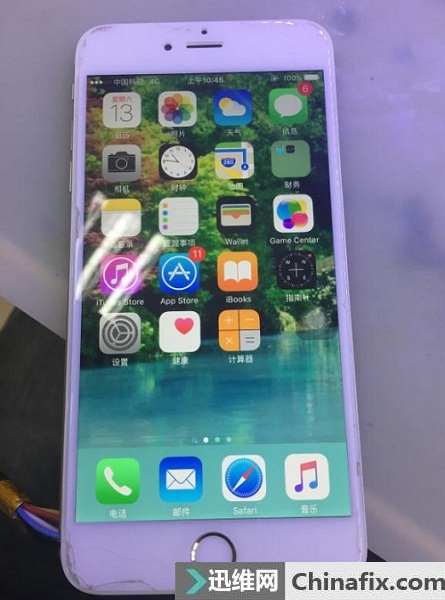 iPhone6 Plus手机进水开不了机 阴阳屏故障维修