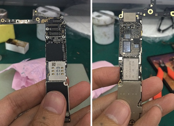 重摔iPhone6P手机开不开机维修