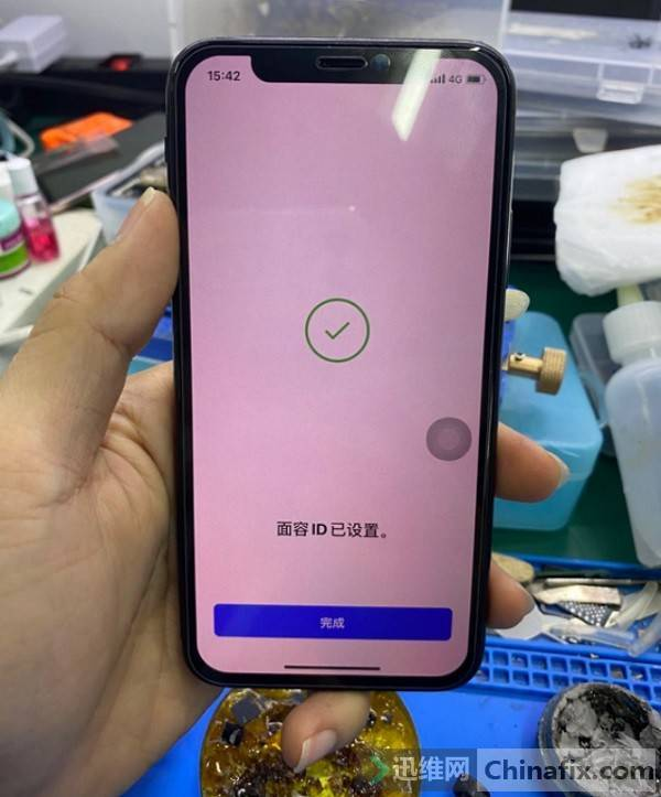 iPhone X手机前后置摄像头打不开，面容id不能用维修 图4